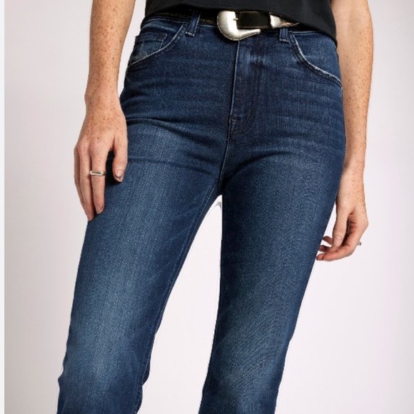 Current Elliott The Navigator Dark Wash Wide Leg Denim Jeans 29 Women’s Size 6 8 - Picture 2 of 8